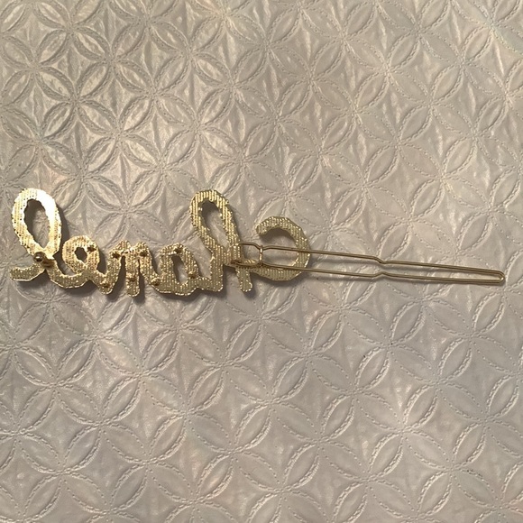 Chanel hair clip - gold colour frame - Picture 6 of 7